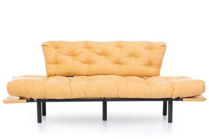 Atelier Del Sofa Nitta Triple - Sofá cama de 3 plazas, Mostaza